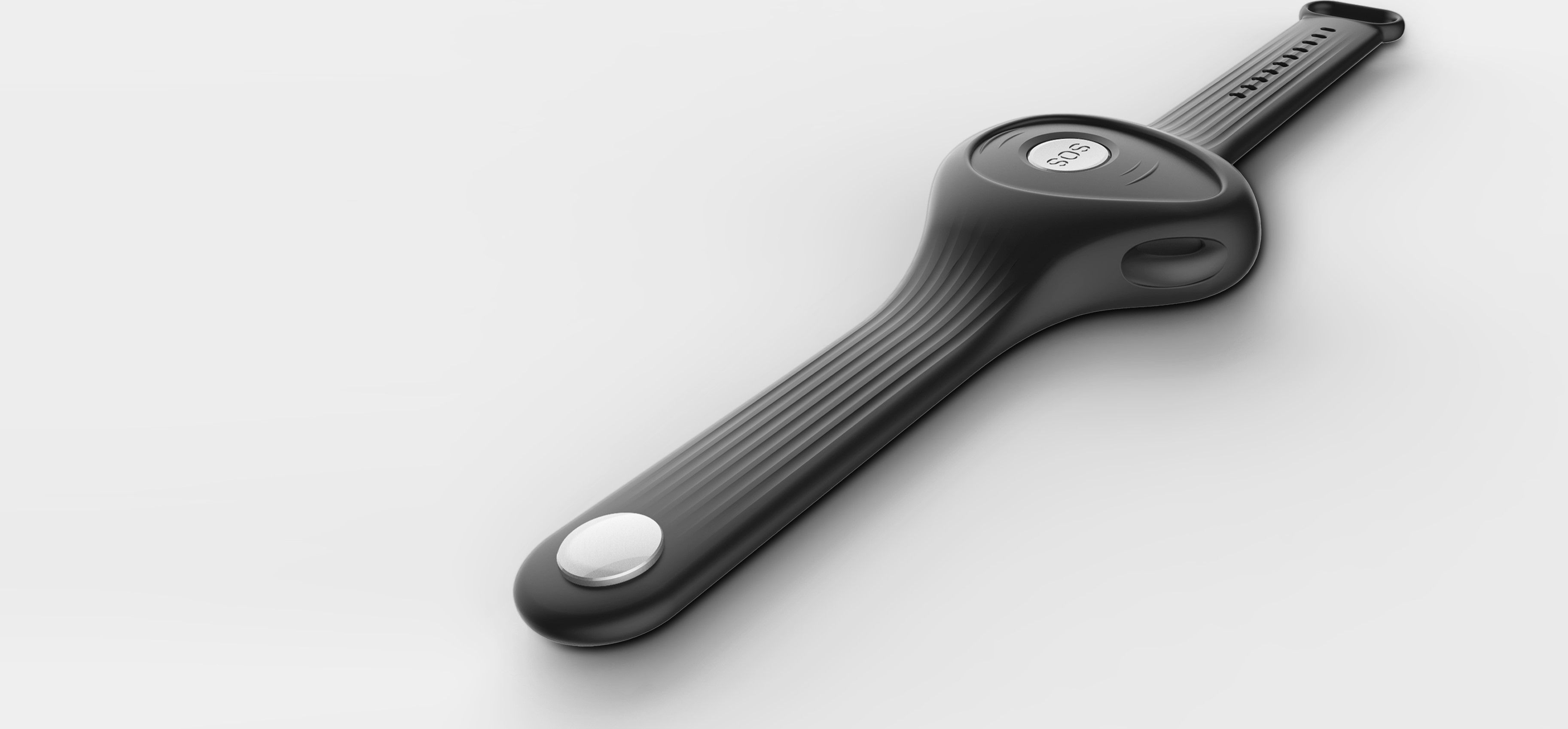 Blue SureSafeGO 'Anywhere' Alarm with Wristband, Belt Clip and Lanyard